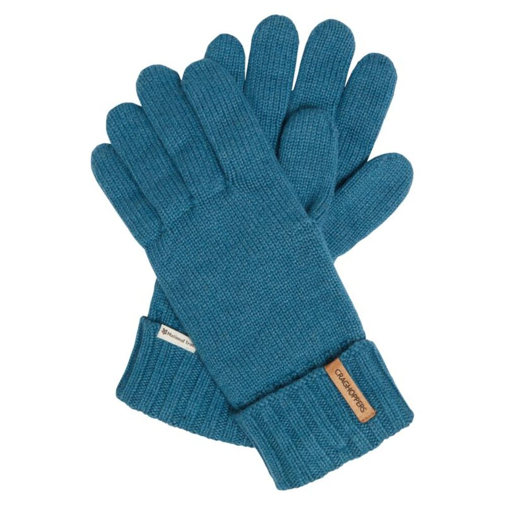 Craghoppers Unisex Adult National Trust Gaddings Winter Gloves / Brisk Blue